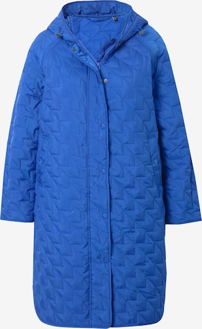 Ulla Popken Mantel in Blau: Vorderseite