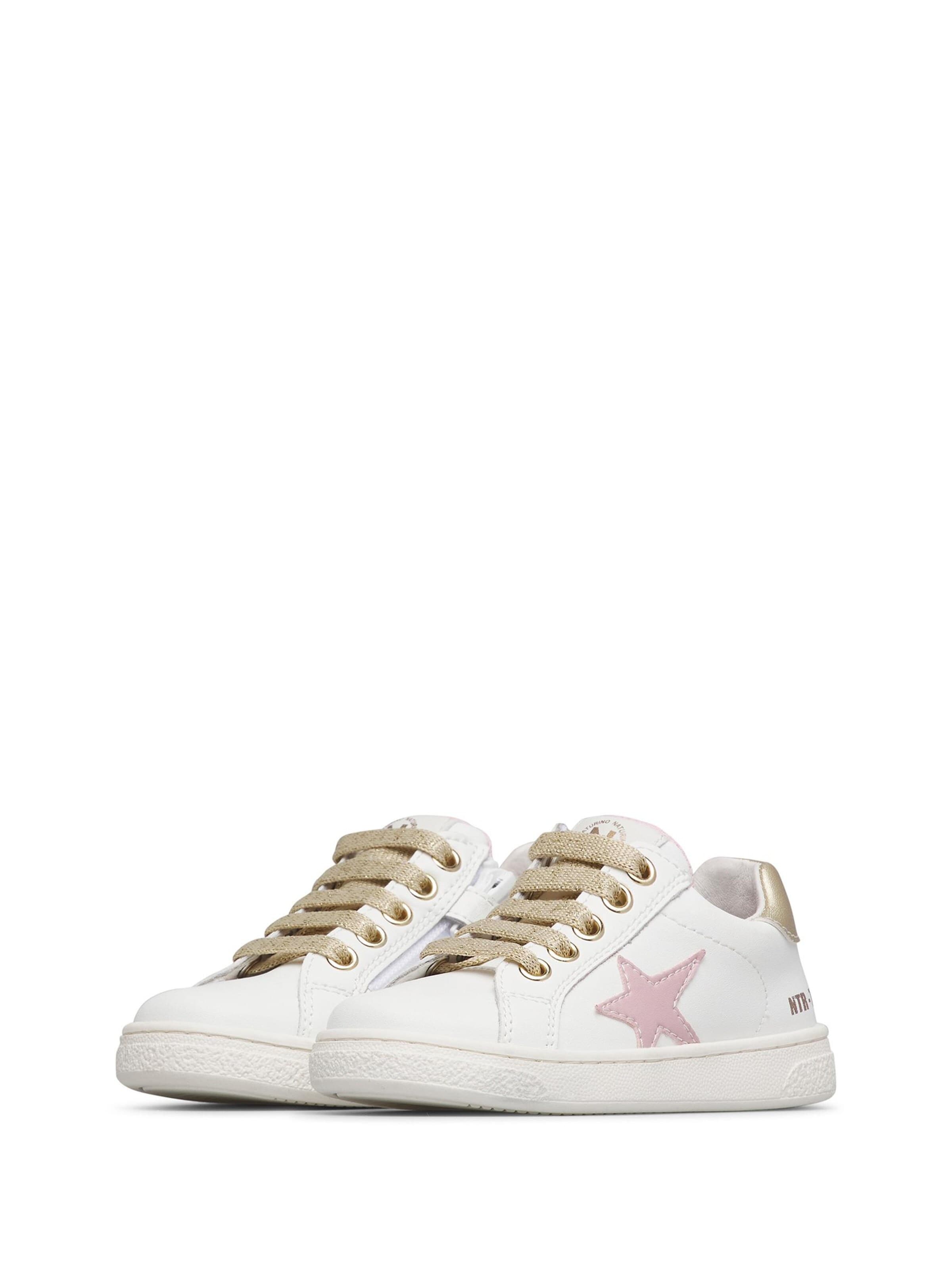 Baskets 'PINN ZIP' NATURINO en blanc