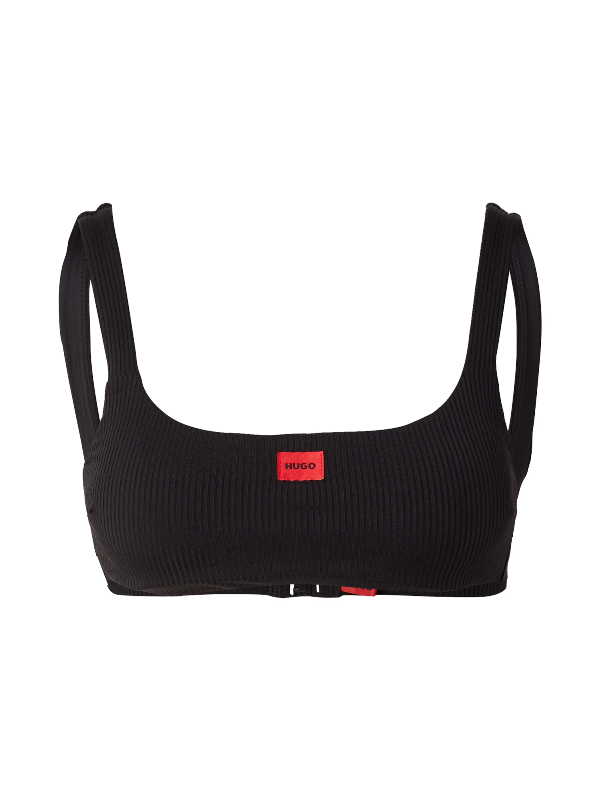 Top per bikini di HUGO in nero: frontale