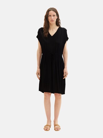 TOM TAILOR Sommerkleid in Schwarz