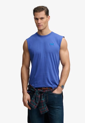 T-Shirt 'Essential' Superdry & Co en bleu : devant