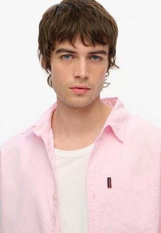 Superdry Regular fit Overhemd in Roze
