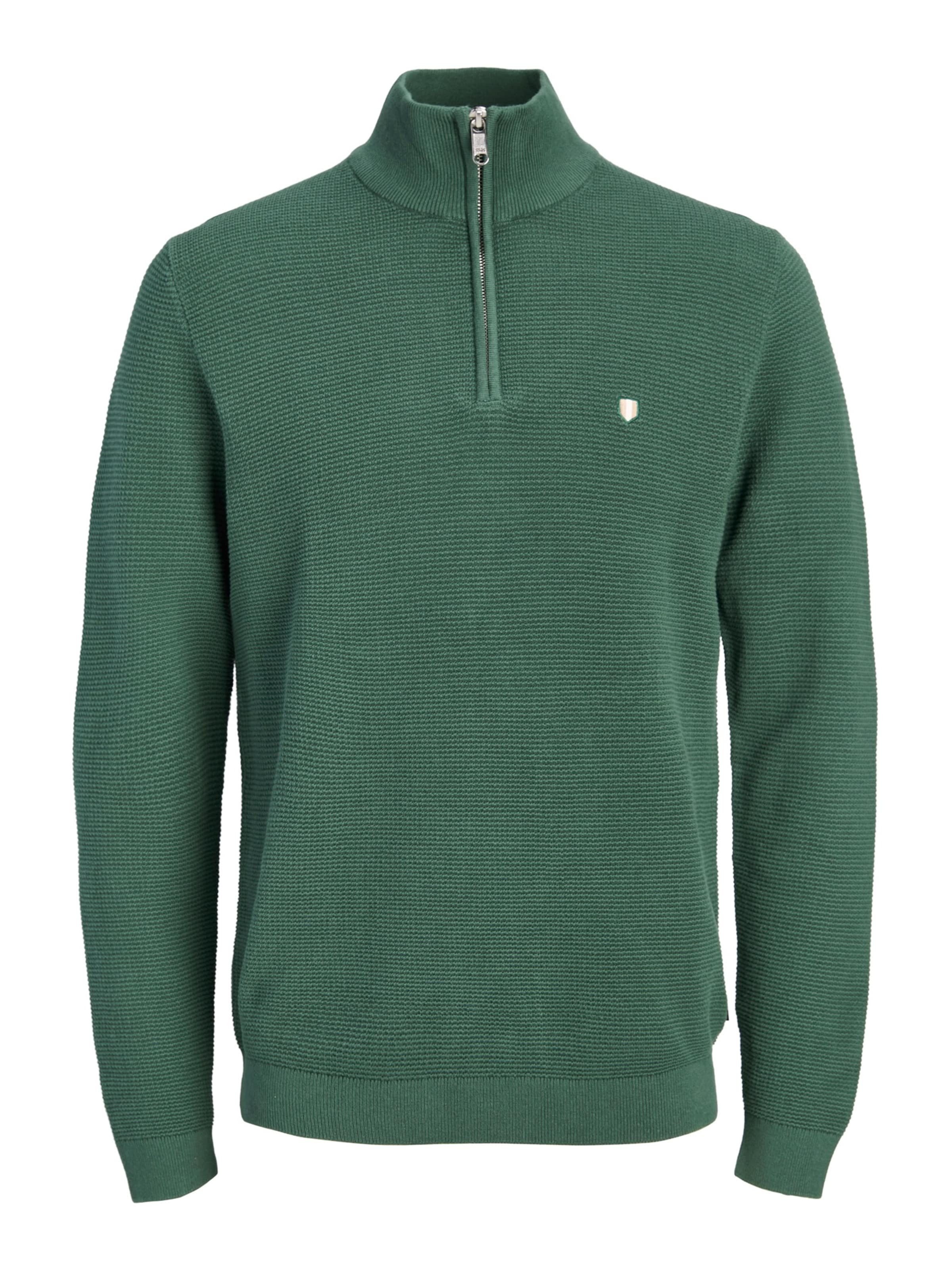 Jack & Jones Premium Pulóver 'JPRBLURYAN' - zöld: elől