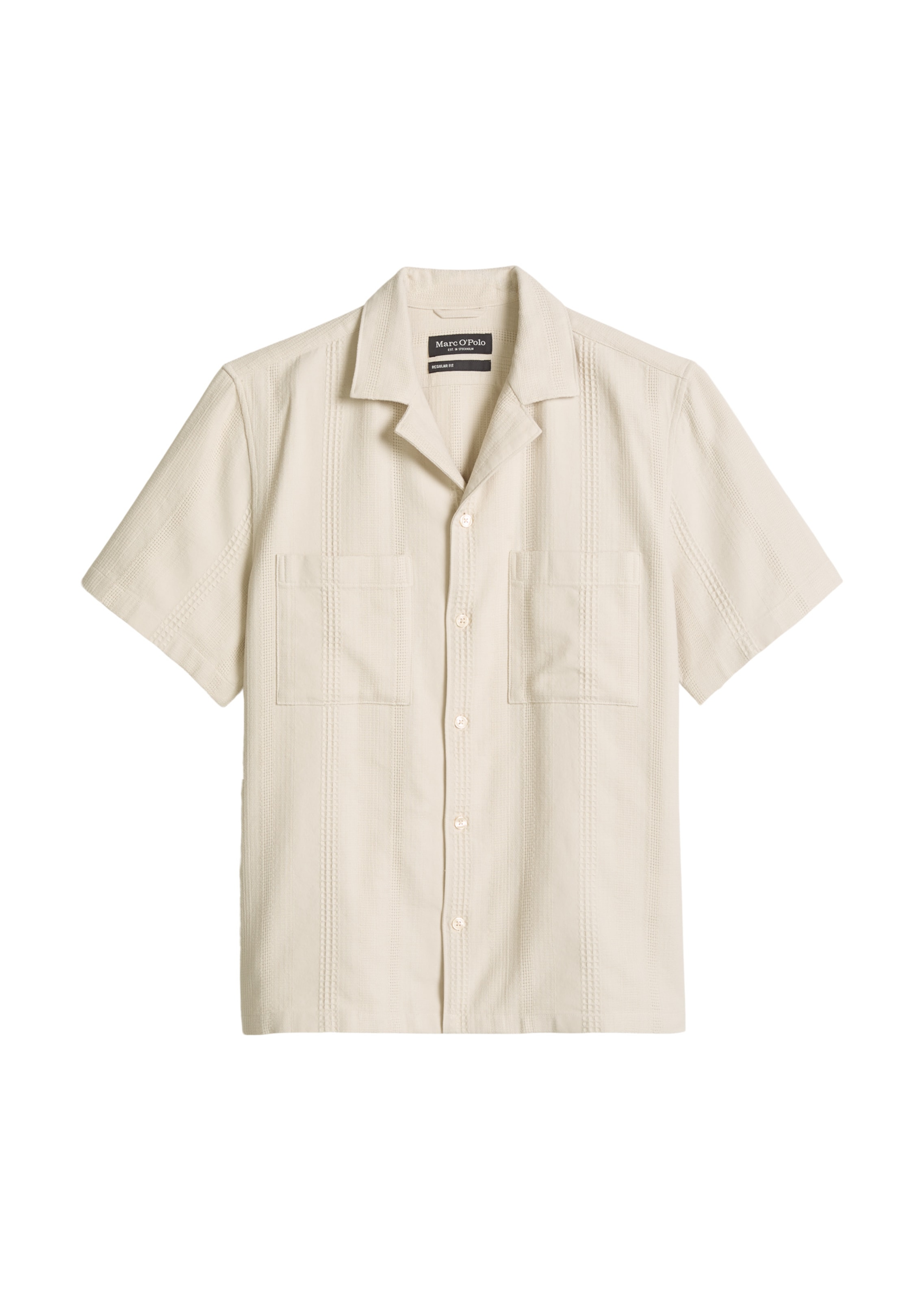 Marc O'Polo Regular fit Overhemd in Grijs: voorkant