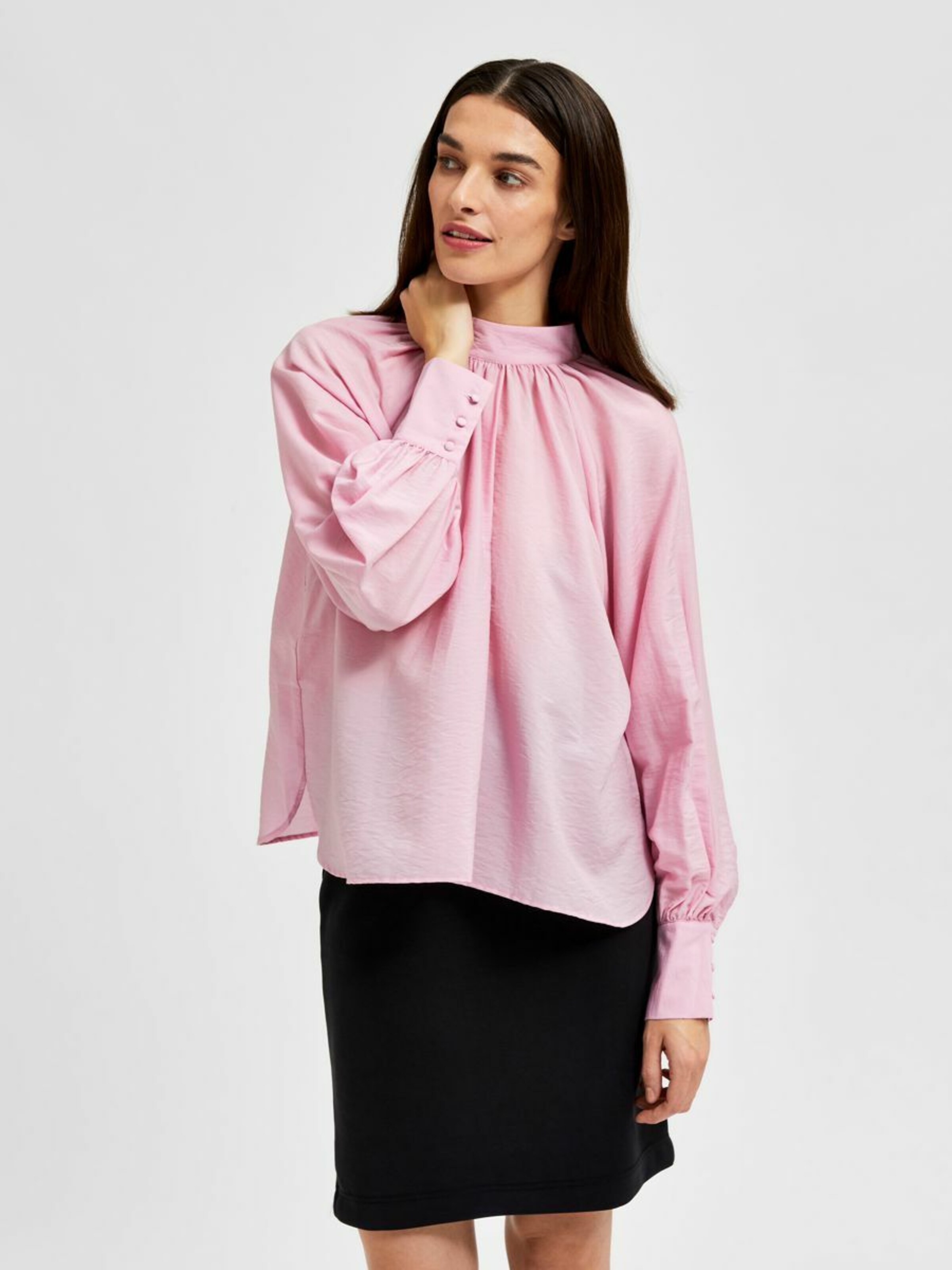 Frauen Große Größen SELECTED FEMME Bluse in Pink - UL07229 Frauen Große Größen SELECTED FEMME Bluse in Pink - UL07229