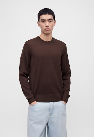 BOSS Sweter 'H-Leno-L' w kolorze brązowy: przód