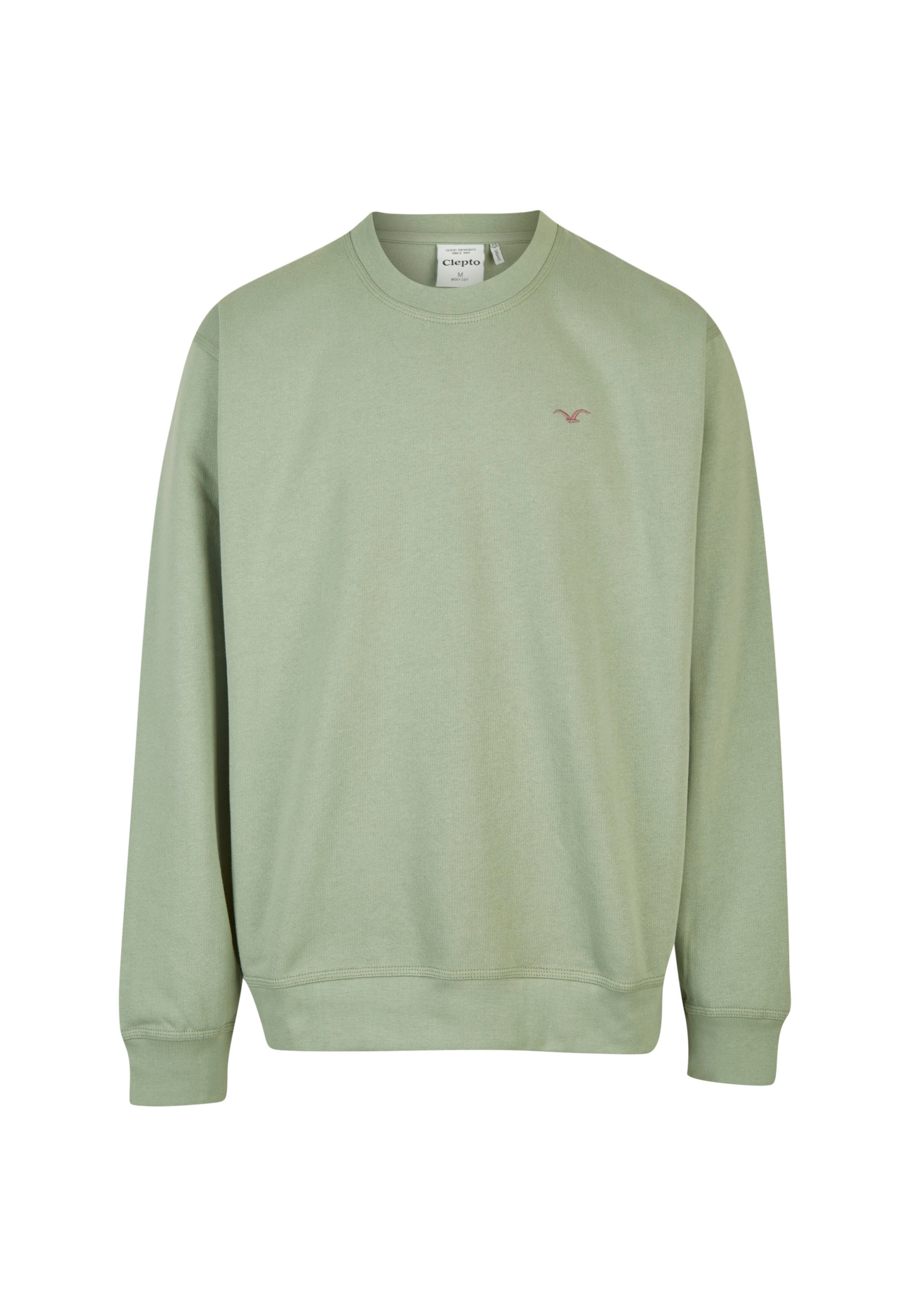 Cleptomanicx Sweatshirt in Grün: Vorderseite
