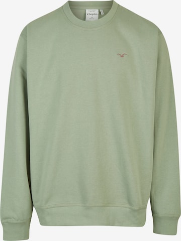 Cleptomanicx Sweatshirt in Green: front