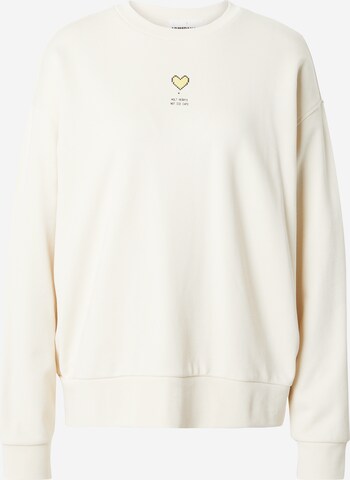 ARMEDANGELS Sweatshirt 'Arin Melt Hearts' i hvid: forside
