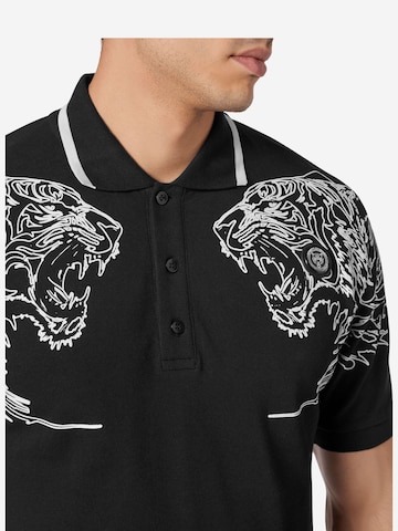 Plein Sport Poloshirt 'Tiger' in Schwarz