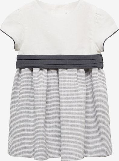 MANGO KIDS Dress 'Laurita' in Anthracite / Light grey / White, Item view