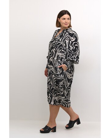 KAFFE CURVE Dress 'dry' in Black