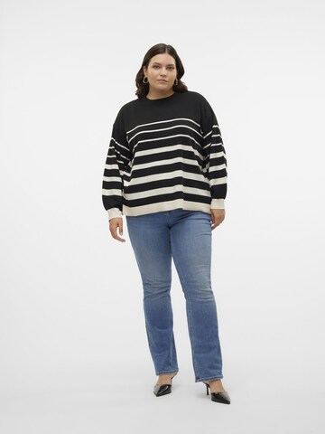 Vero Moda Curve Trui 'VMCRAIN' in Zwart