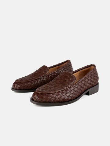 L37 HANDMADE SHOES - Sapato Slip-on 'PURE CLASSIC' em castanho