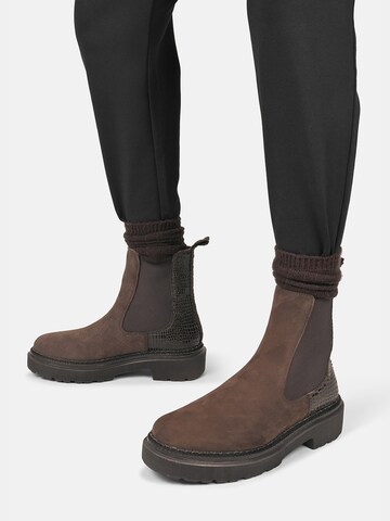 Crickit Chelsea boots ' URBINO ' in Bruin: voorkant