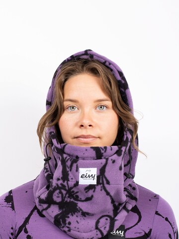 Eivy Schal Sturmhaube Fleece Balaclava mit Kordelzug in Schwarz: Vorderseite