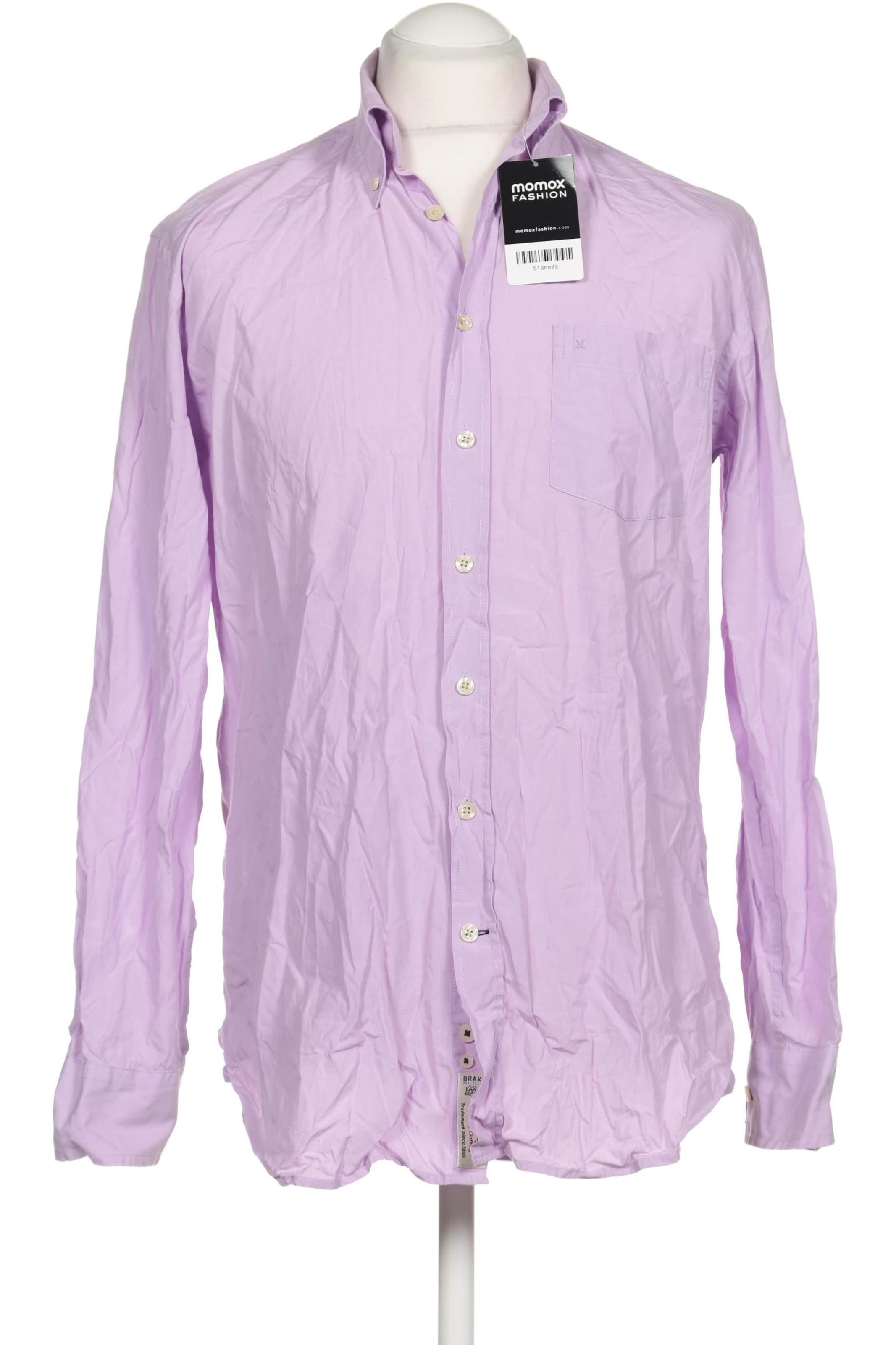 BRAX Button Up Shirt in M in Purple: front