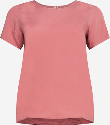 rozā ONLY Carmakoma T-Krekls 'Firdtly': no priekšpuses