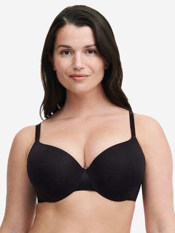 Chantelle T-shirt BH 'Essential' in Zwart: voorkant
