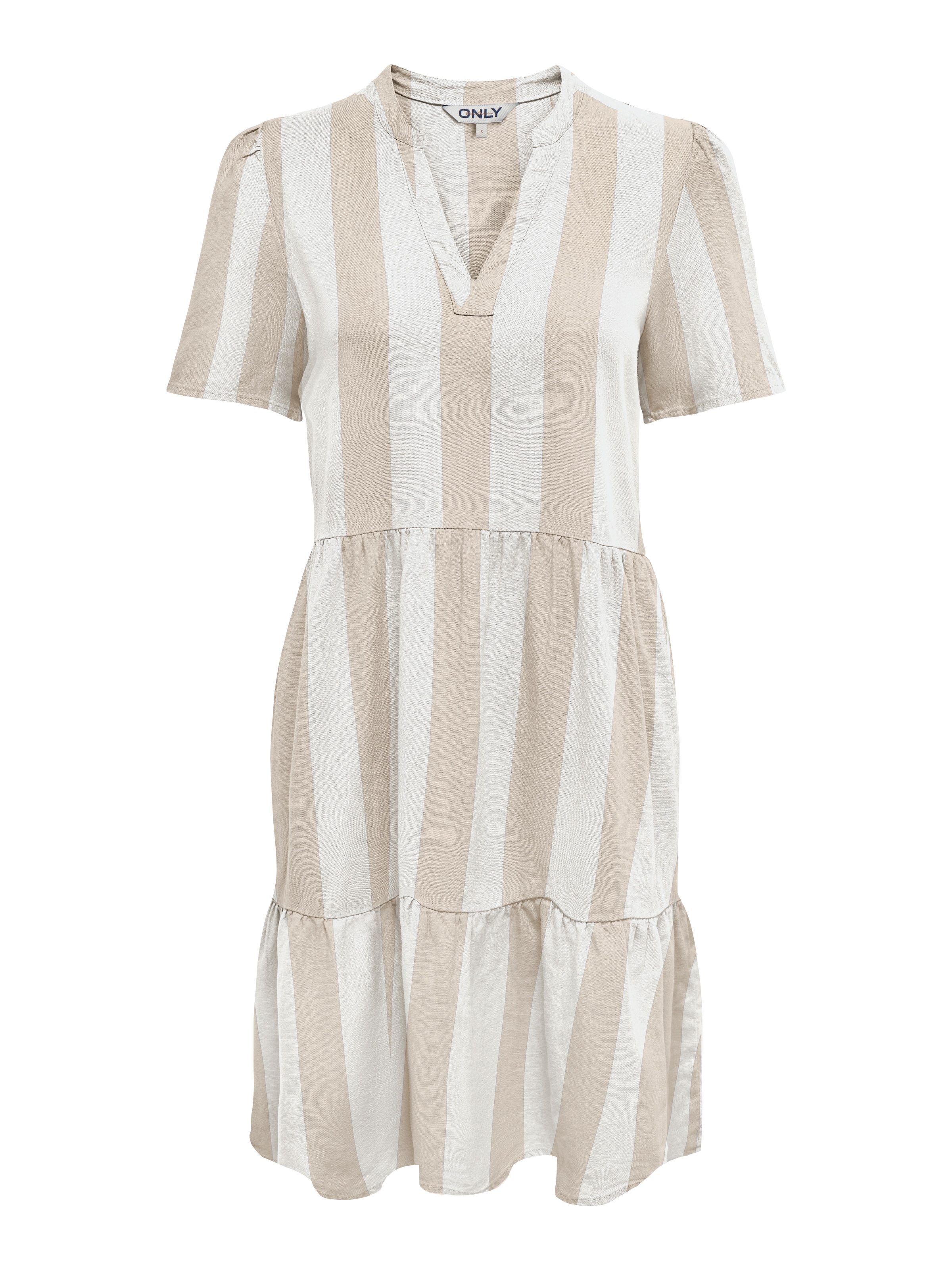 ONLY Платье 'ONLTIRI-CARO' в Бежевый: спереди