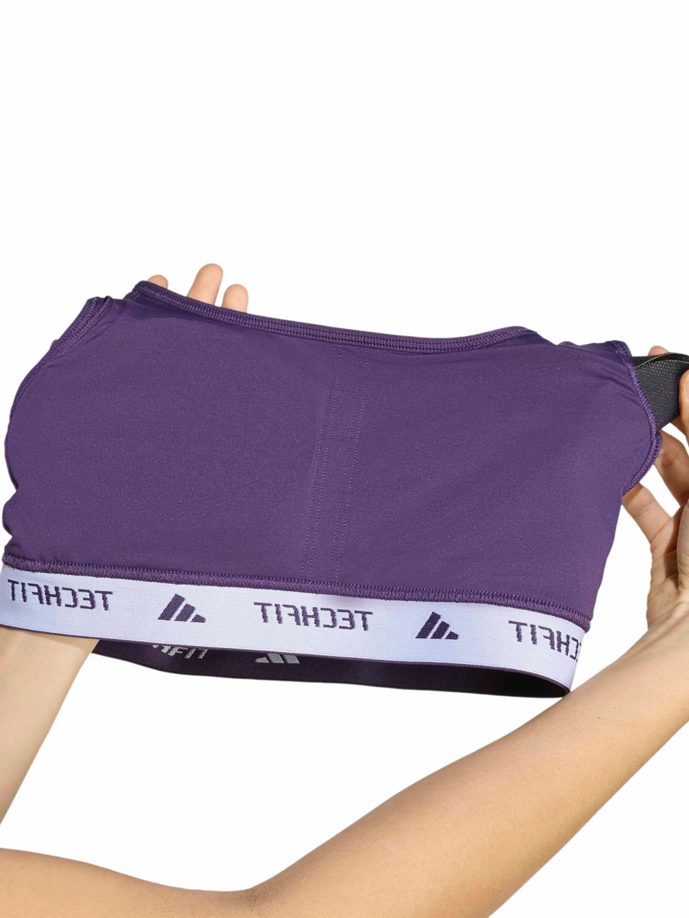 ADIDAS PERFORMANCE Bustier Biustonosz sportowy w kolorze fioletowy