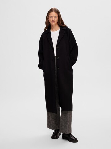 SELECTED FEMME Between-Seasons Coat in Black