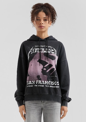QS Sweatshirt 'Metallica Band' in Schwarz: Vorderseite