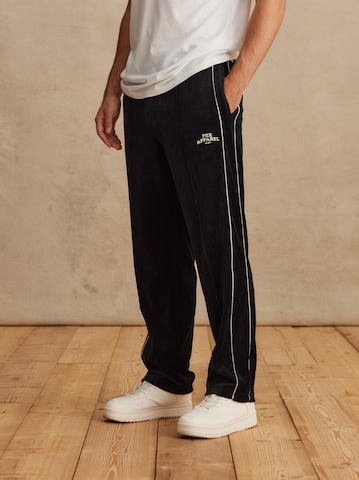 DAN FOX APPAREL Regular Pants 'Leonard' in Black: front