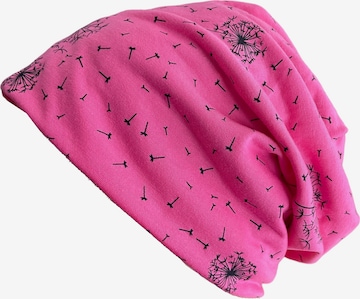 Kumixi Mütze 'Slouch Beanie' in Pink: Vorderseite