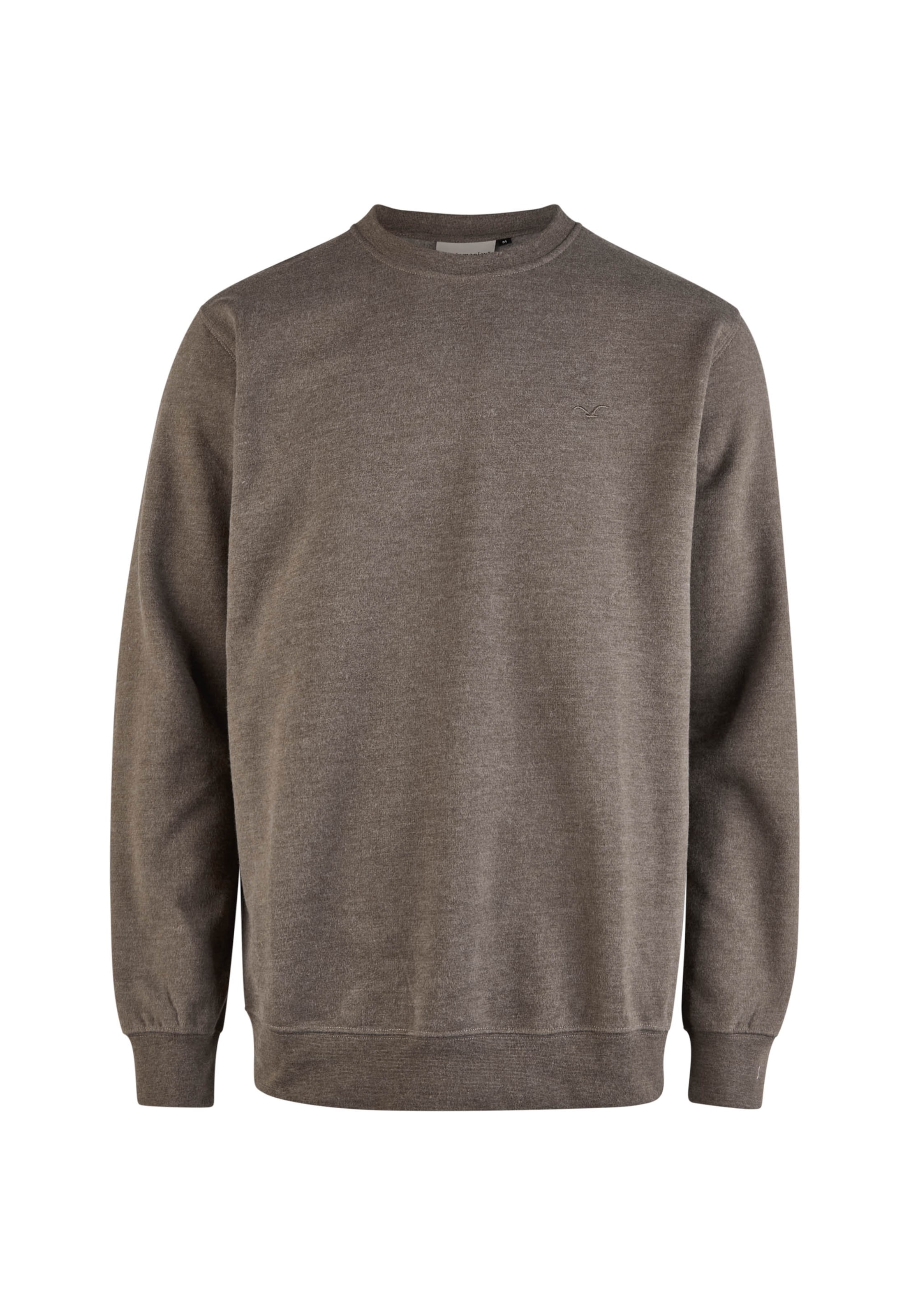 Cleptomanicx Sweatshirt 'Ligull' in Braun: Vorderseite