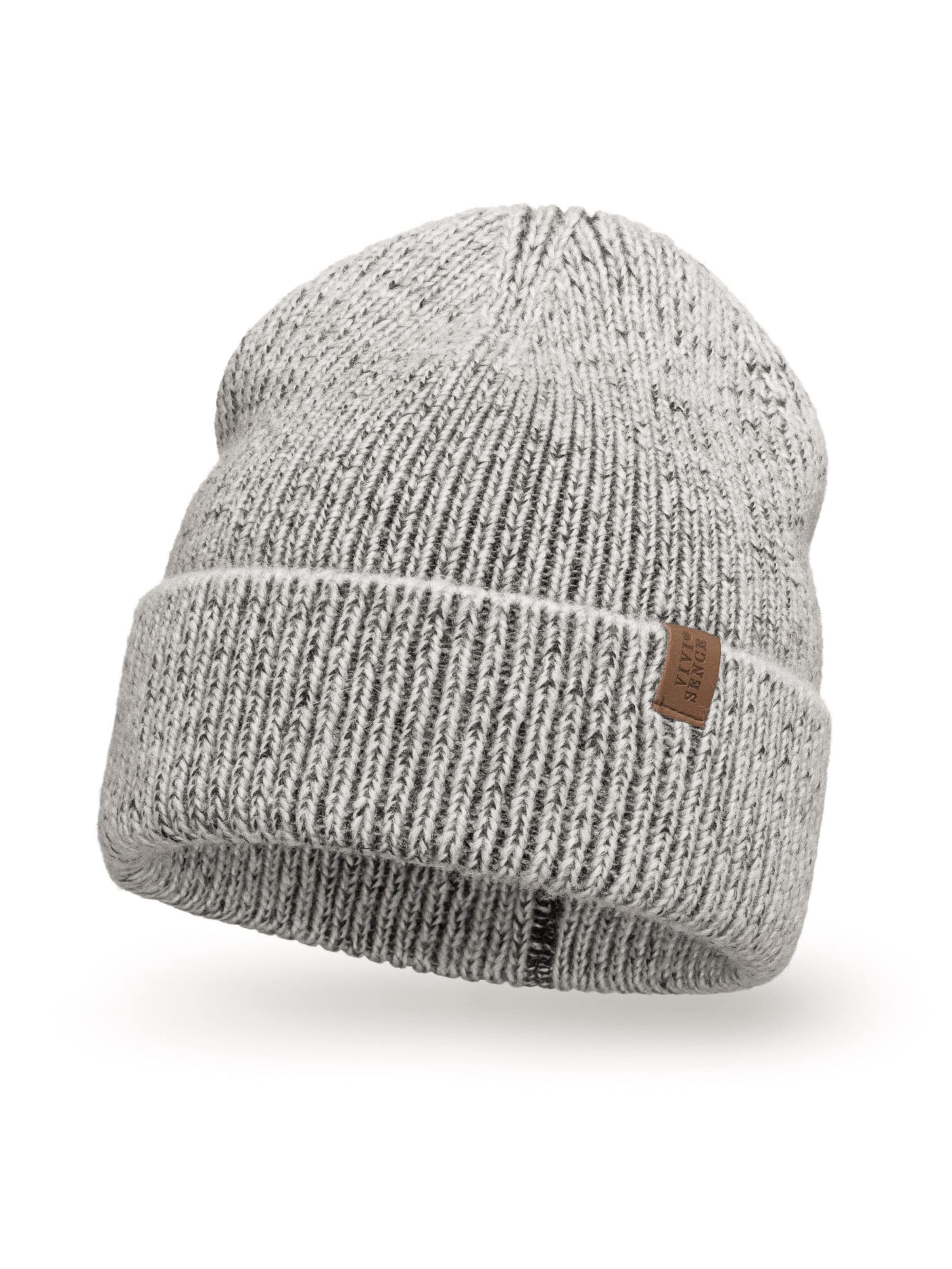 Vivisence Beanie '7098' in Grey: front