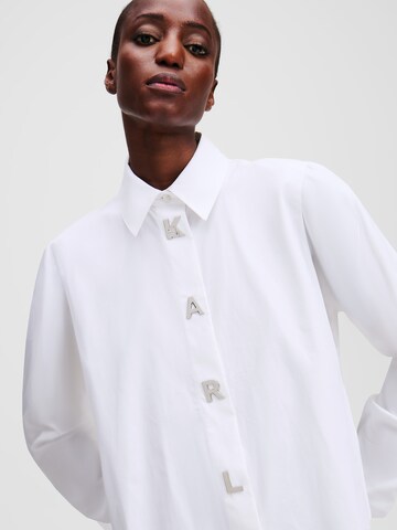 Camicia da donna di Karl Lagerfeld in bianco