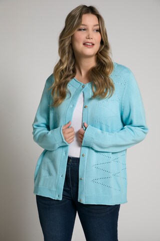 Cardigan Ulla Popken en bleu