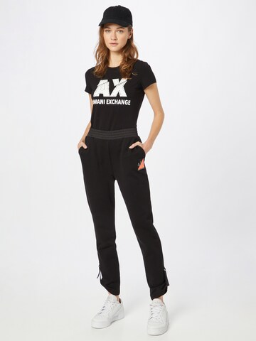 ARMANI EXCHANGE Tričko – černá