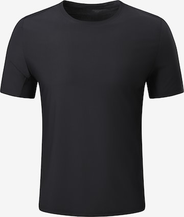 YOUTHUP Performance Shirt 'Lichtschein' in Black: front