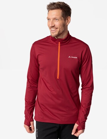 VAUDE Sporttrui 'Livigno' in Rood: voorkant