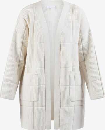 usha WHITE LABEL Knit Cardigan in White: front