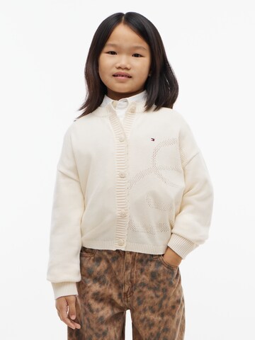 Cardigan TOMMY HILFIGER en beige : devant