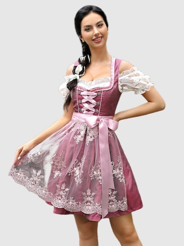 Yesfashion Dirndl‌‌‌ in Rot: Vorderseite