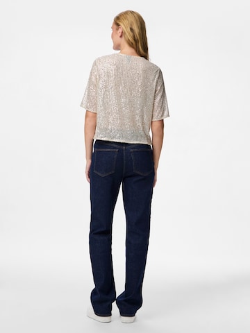 Tricou 'PCJACK' de la PIECES pe bej