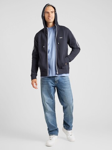 BOSS - Sudadera con cremallera 'Saggynos' en azul