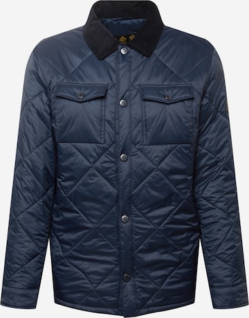 Barbour Tussenjas 'Barbour Shirt Quilt' in Blauw: voorkant