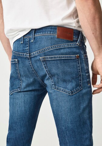 Pepe Jeans Slimfit Jeans 'Hatch' i blå