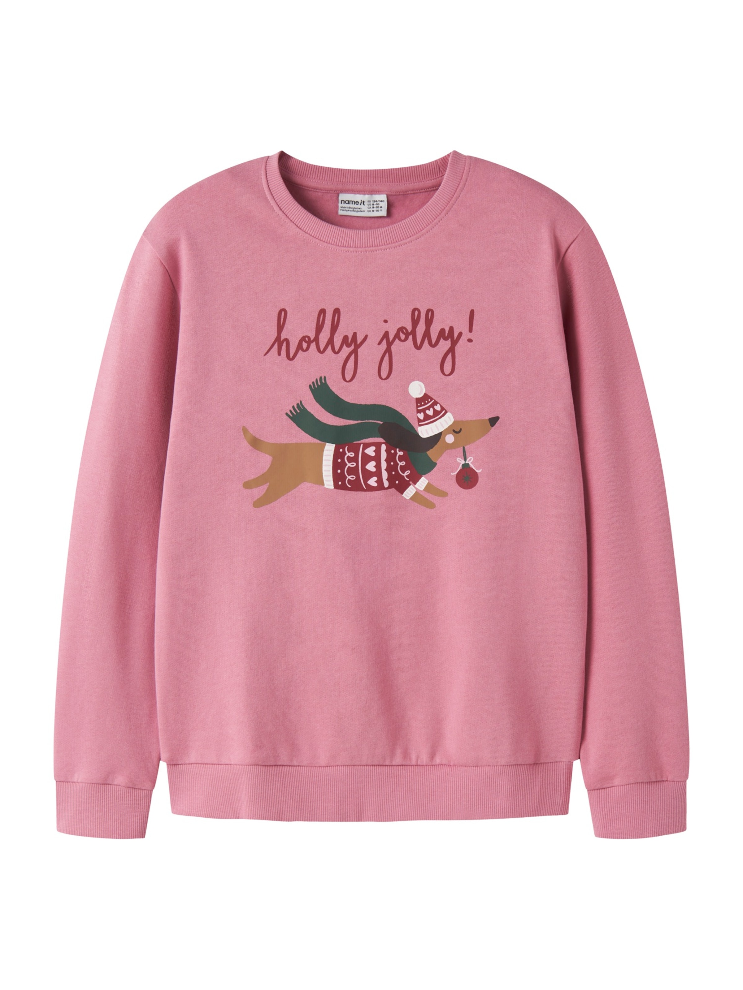 NAME IT Sweatshirt 'NKFVertrud' in Pink: front