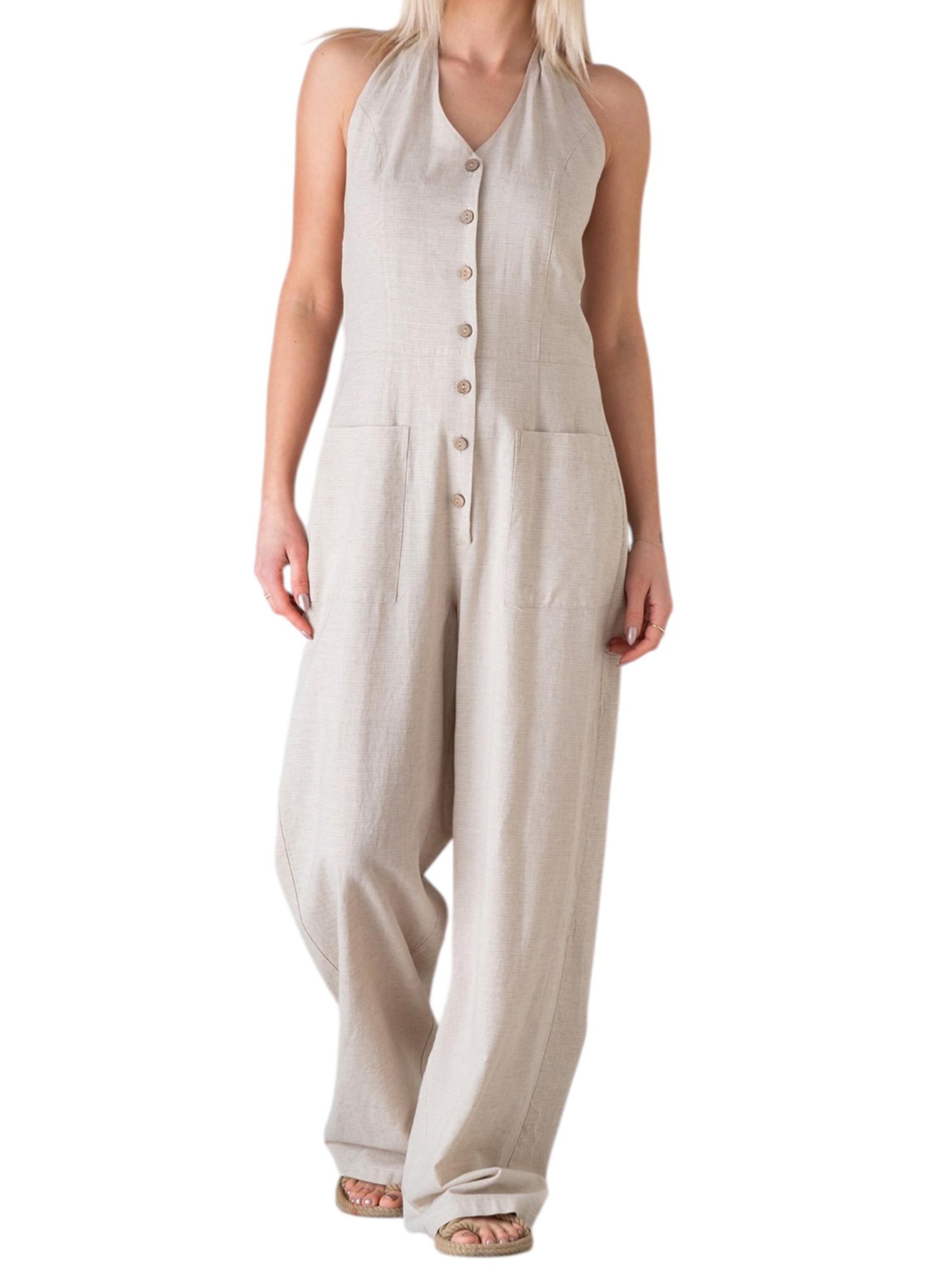WENOR Jumpsuit 'Alvia' in Beige