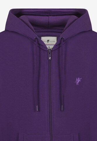 DENIM CULTURE Sweat jacket 'PEDRO' in Purple