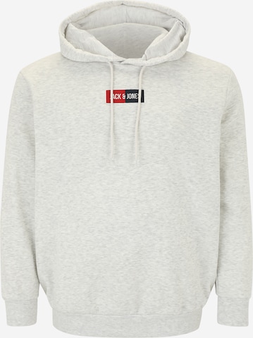 Sweat-shirt 'JJPAN' Jack & Jones Plus en blanc : devant