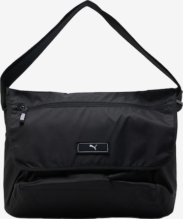 PUMA Olkalaukku värissä musta: etupuoli