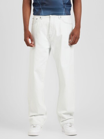 WEEKDAY Wide leg Jeans 'Galaxy Hanson' in Wit: voorkant