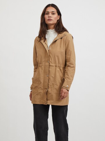 VILA Between-Seasons Coat 'BIMI' in Beige: front